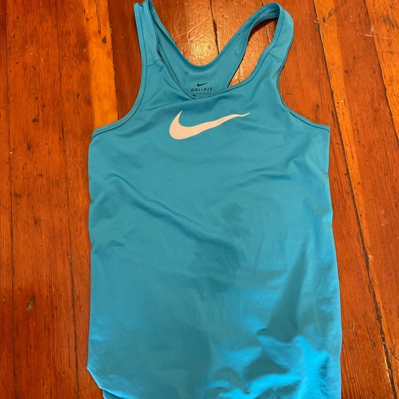 NIKE Blue Teal Racerback Tank - Picture 2 of 4